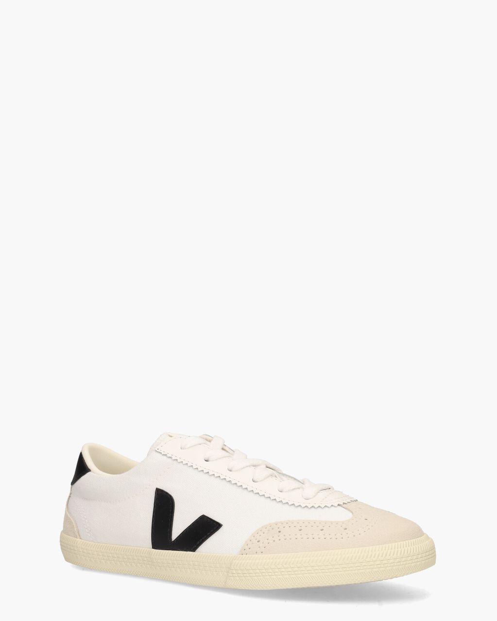 Veja Volley Canvas Wit/Zwart Damessneakers