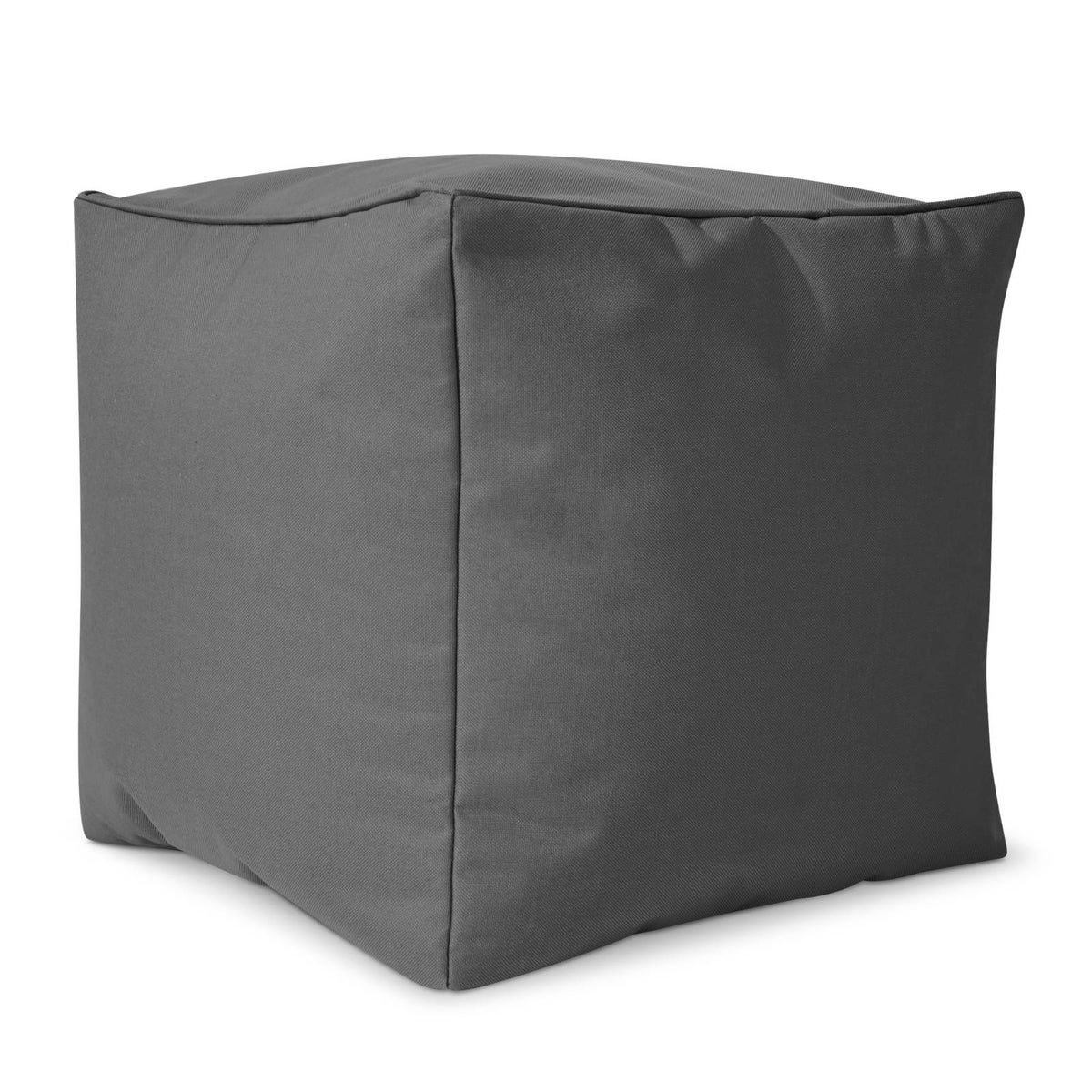 Green Bean Zitzak Kruk 40x40x40cm met EPS-korrelvulling - Voetenbank Voetkussen Zitpoef voor Zitzakken - Vloerkussen voor Kinderen en Volwassenen - Voetensteun Zitkussen Kruk Grijs