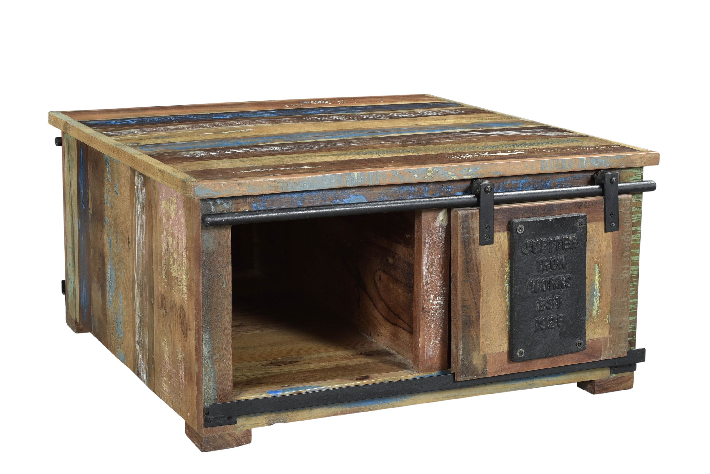 Couchtischtruhe Altholz Couchtisch Wohnzimmer Tisch Beistelltisch Sofatisch