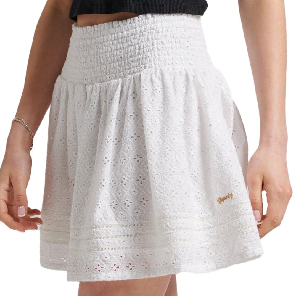 Superdry Jupe Blanche Femme Superdry Vintage Lace