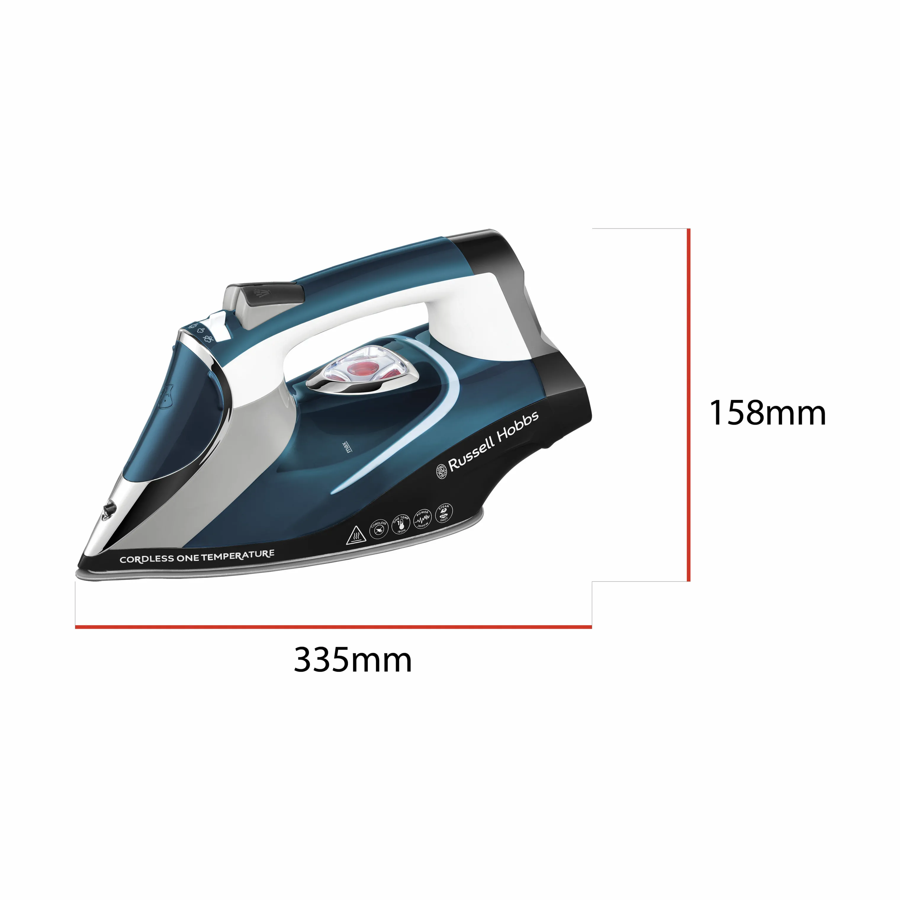 Russell Hobbs Cordless One Temperature Dampstrygejern