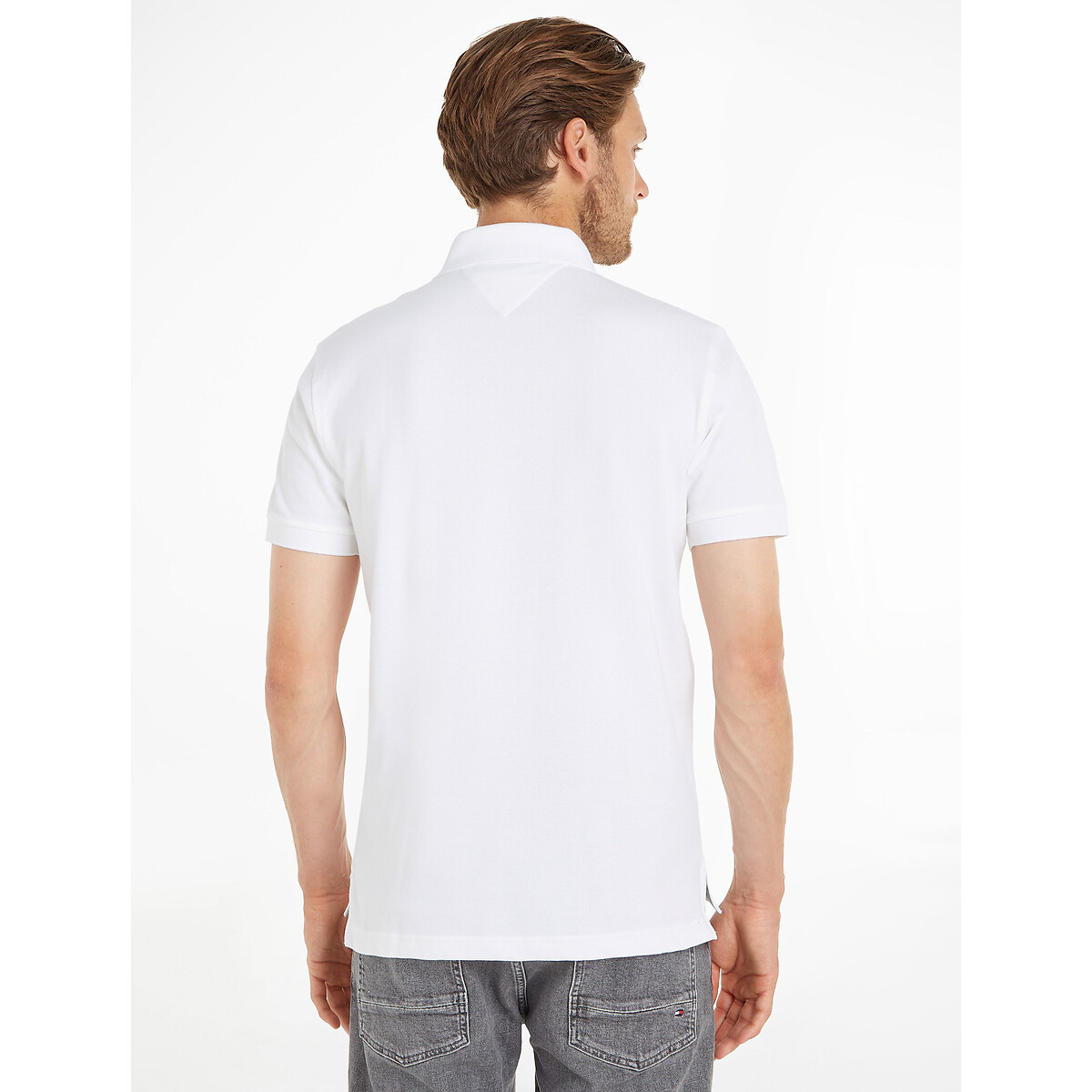TOMMY HILFIGER<br>Polo reta e elástica, 2 botões