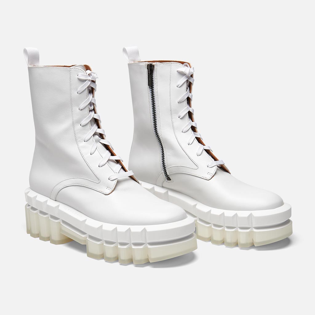 ANKLE BOOTS - GOTTY ankle boots, calfskin white || OUTLET