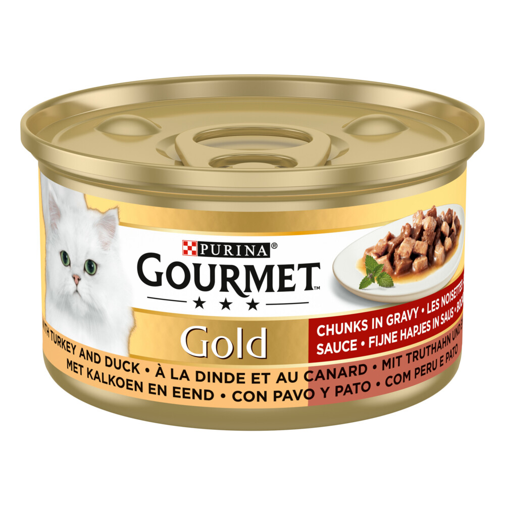 Gourmet Gold Fijne Hapjes Kalkoen - eend85 gr