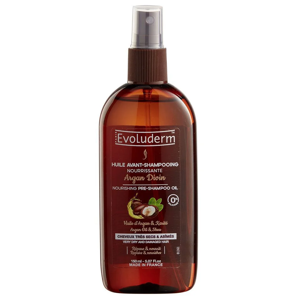 Huile avant Shampooing Evoluderm argan divin 100 ml