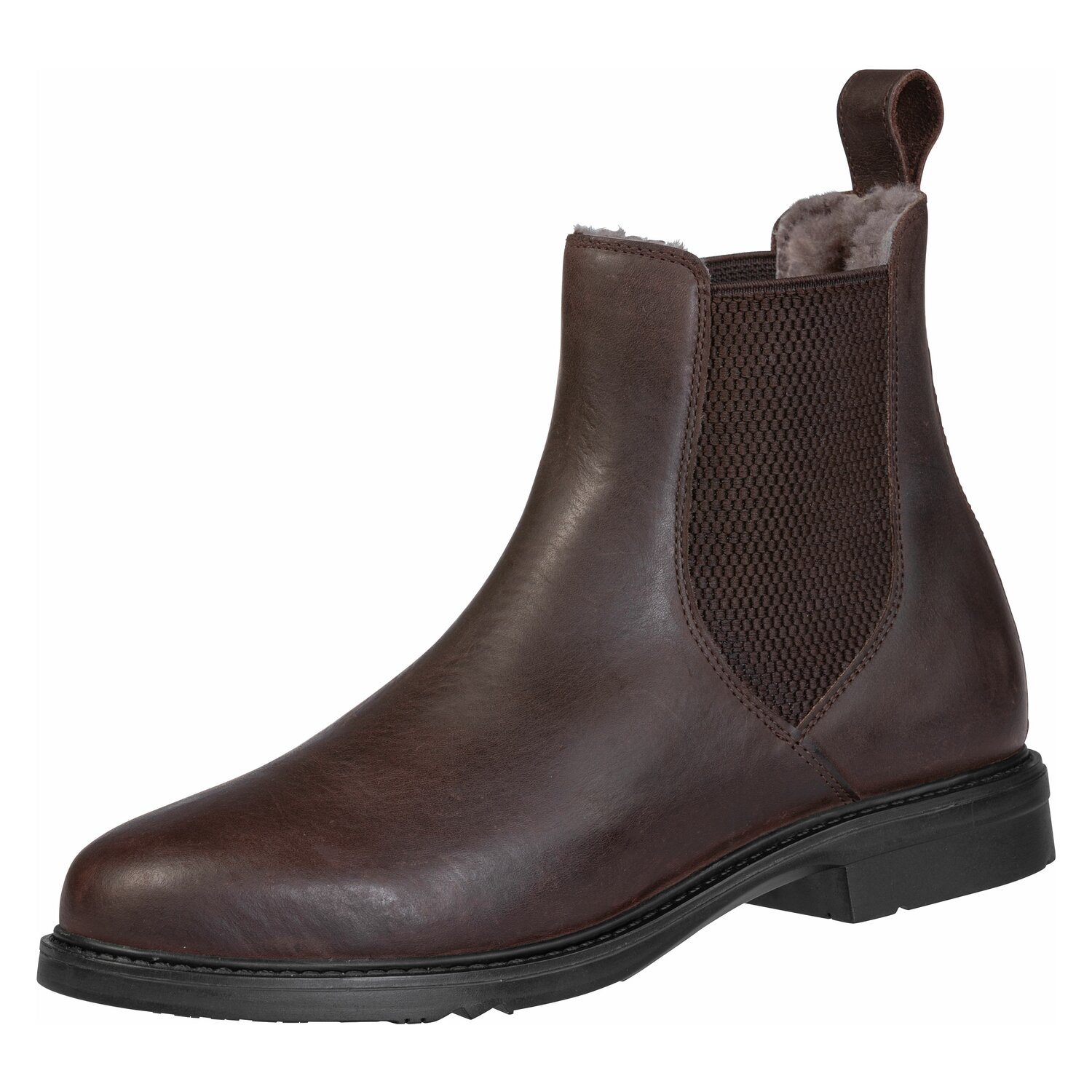 Loesdau Jodhpurstiefel mit Lammfell - braun