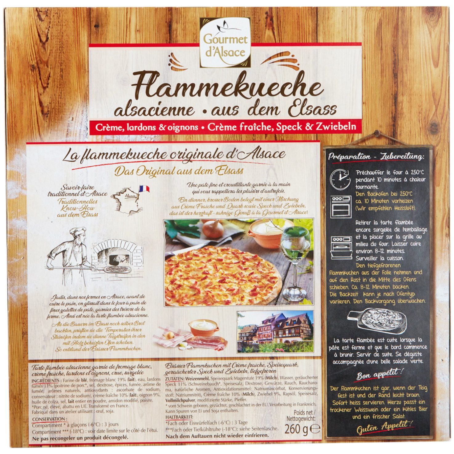 Gourmet d'Alsace Flammkuchen Original