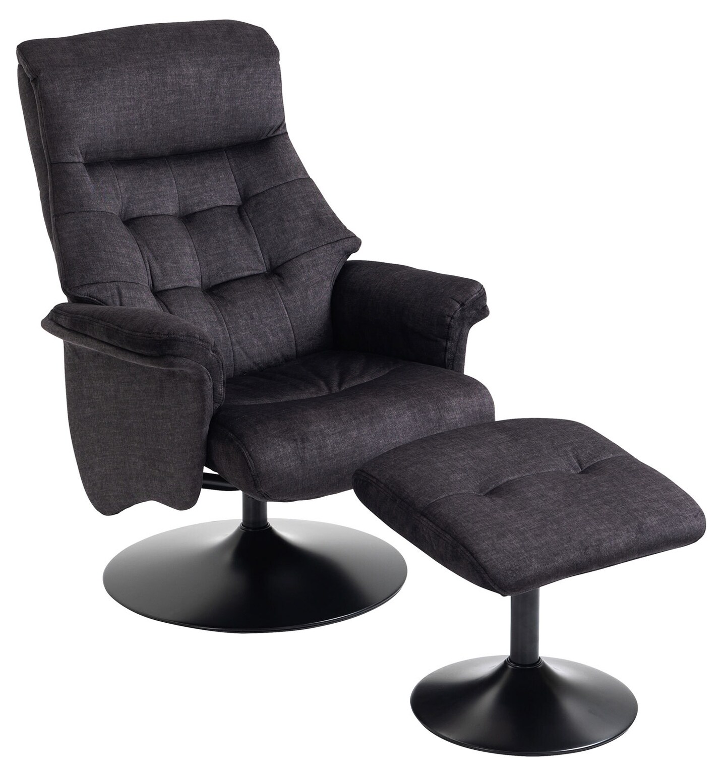 Relaxsessel IDA 2er Set grau-charcoal