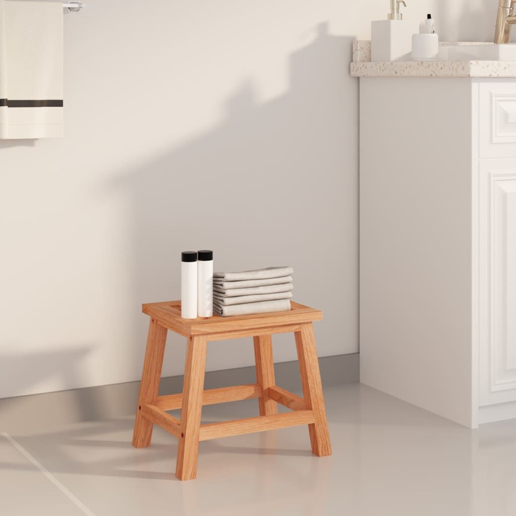 vidaXL Kruk, 29x22,5x25,5 cm, massief walnotenhout
