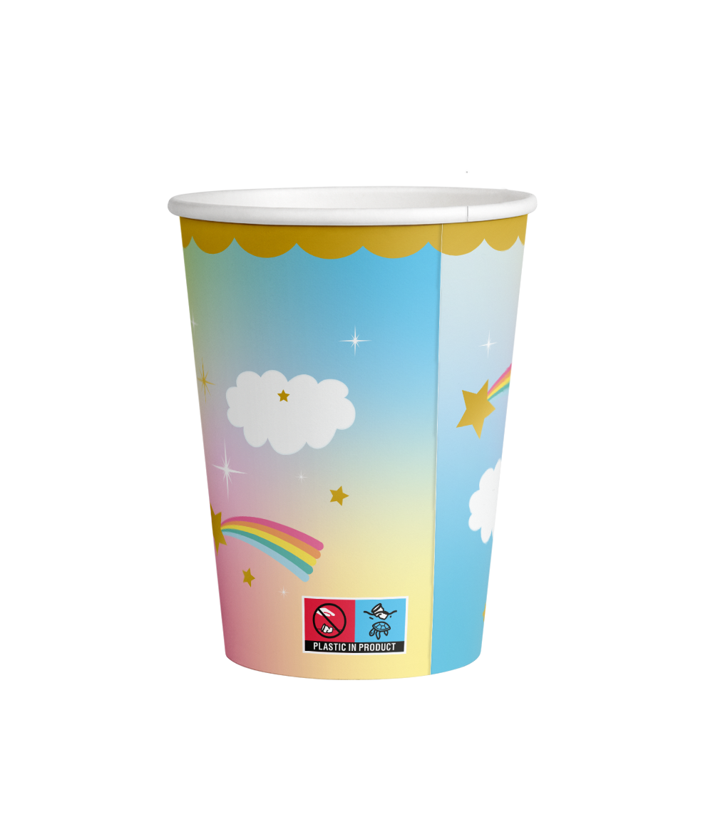 Unicorn Bekers 9cm 8st