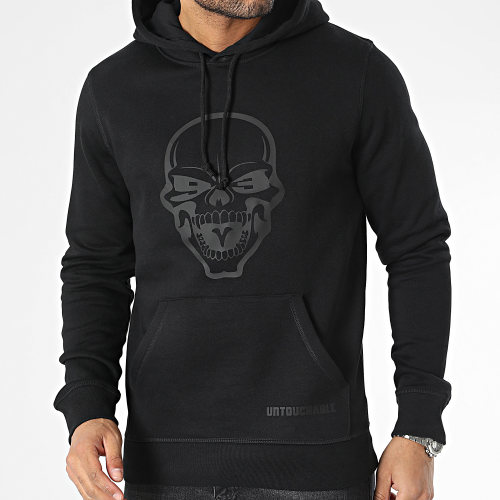 Sweat Capuche Skull Noir Noir