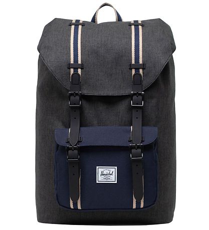 Herschel Rygs?k - Little America Mid-Volume - Blåck Crosshatch