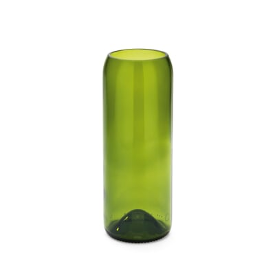 Vase Weinflasche, Mittel, Smaragdgrün