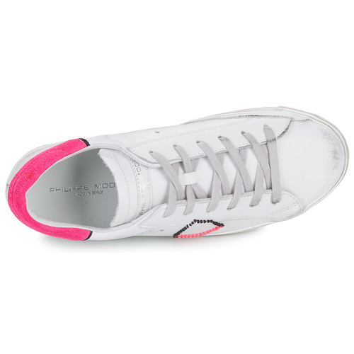 Philippe Model - PRSX LOW WOMAN Blanco / Rosa