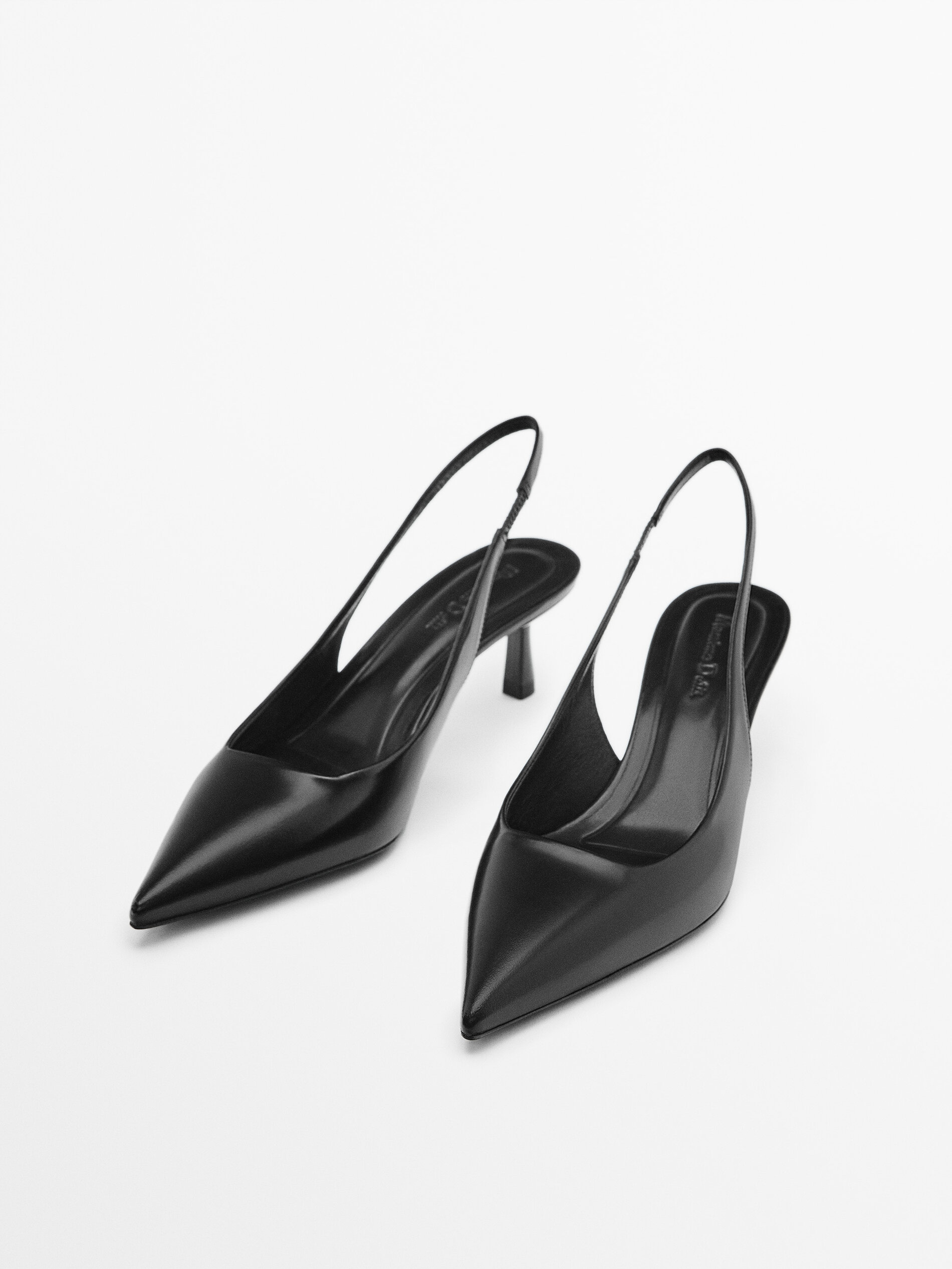 Zapato tacón destalonado skin - PRETO