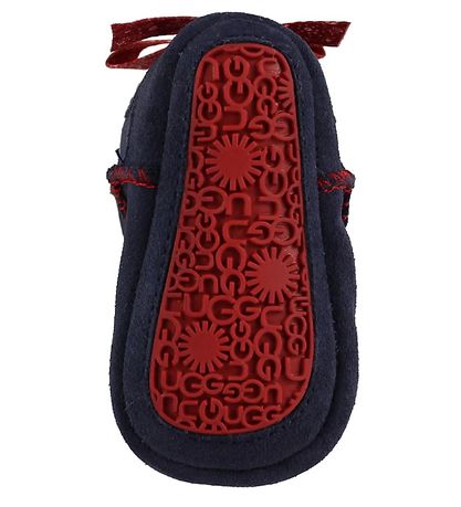 UGG Hjemmesko - Uld - Jesse - Navy m. R?d