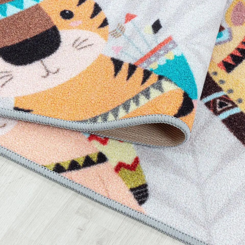 Play Hinkel Speeltapijt - 140x200 cm - Grijs - Vloerkleed Kinderkamer