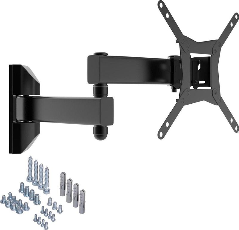 Allteq - ALTQ-TM-110 - Zwenkbare TV Beugel - Zwart - Max. Gewicht 20 kg - 13 t/m 42 inch