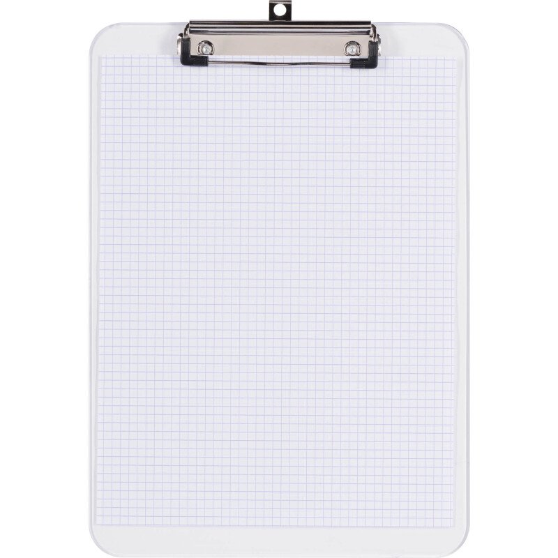 Porte-bloc A4 plastique transparent Alba 23 x 31,5 cm