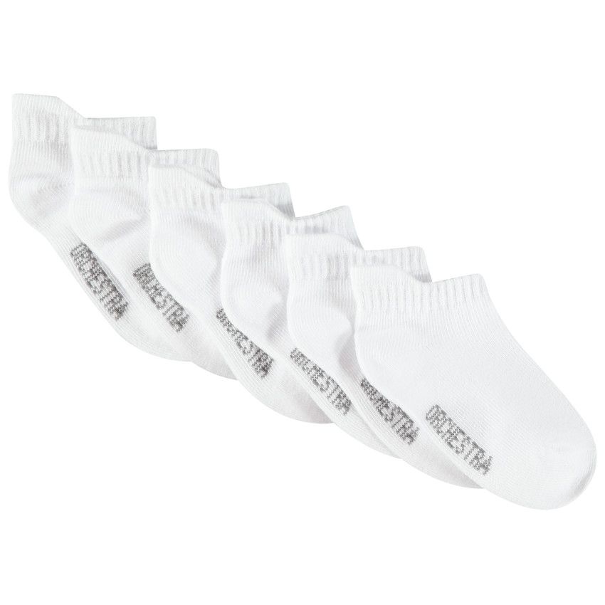 Lot de 6 paires chaussettes courtes blanches pour bébé garçon - Blanc