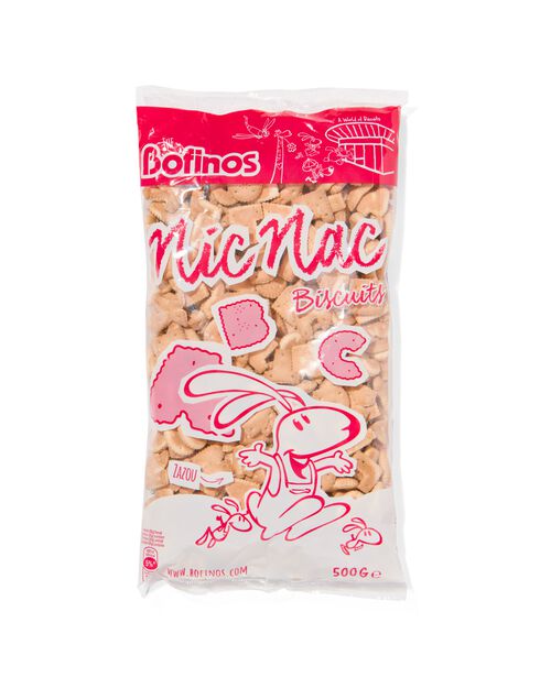 biscuits en forme de lettres nic nac 500g