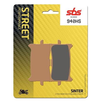 Plaquettes de freins SBS 940HS Sinter Métal Fritté avant