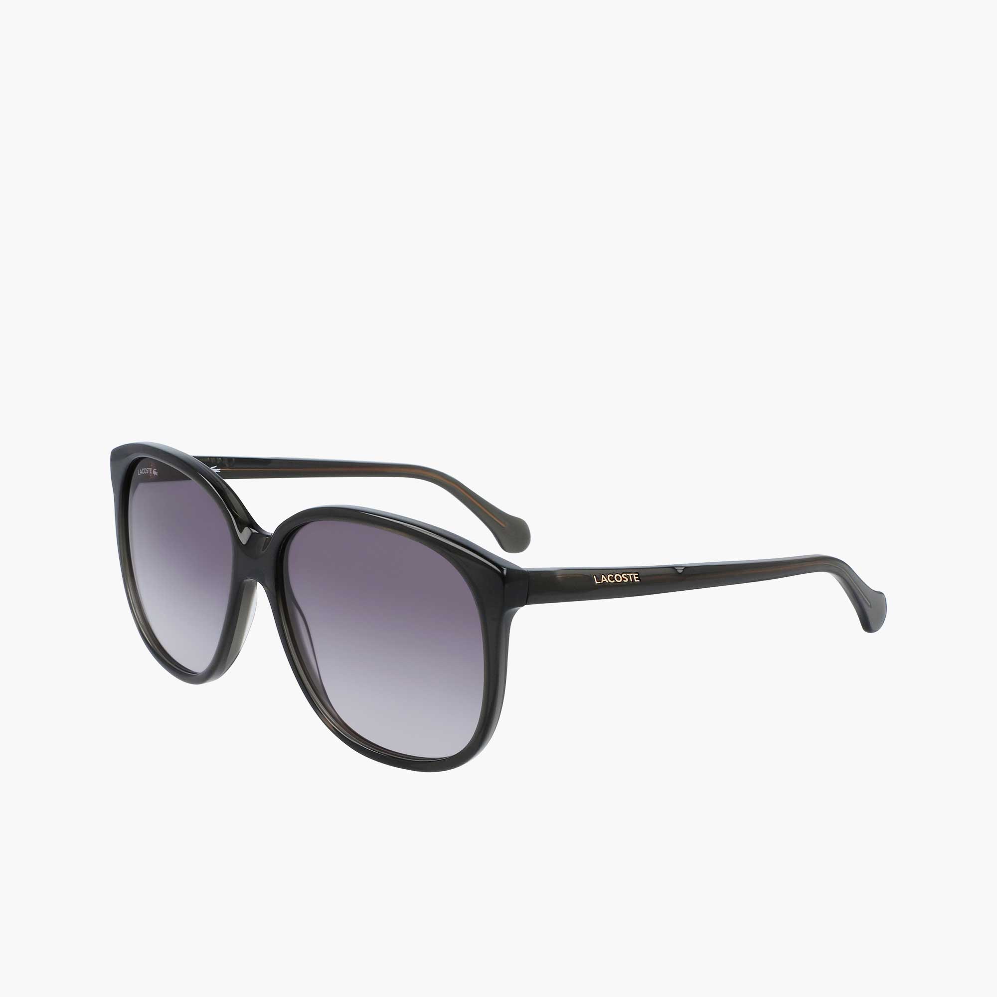 Lunettes de soleil rectangulaires Oversize Look en acétate Lunettes de soleil - Gris - Lacoste - Femme