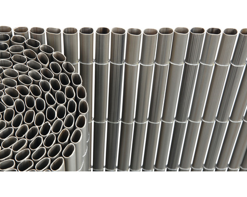 Konsta PVC ovaal privacyschermmat, 3 x 0,9 m, grijs getextureerd