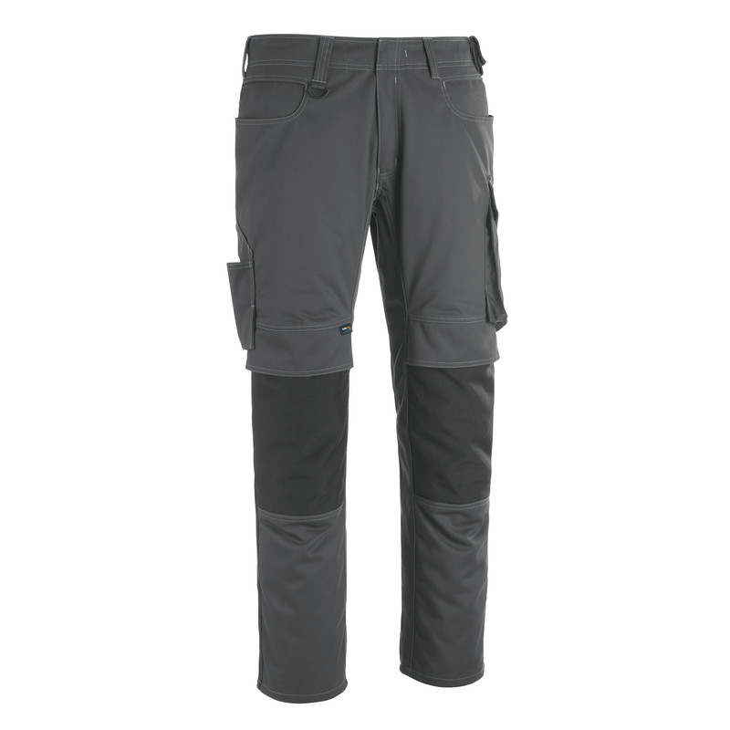 MASCOT® Mannheim broek met kniezakken 52R antraciet/ zwart