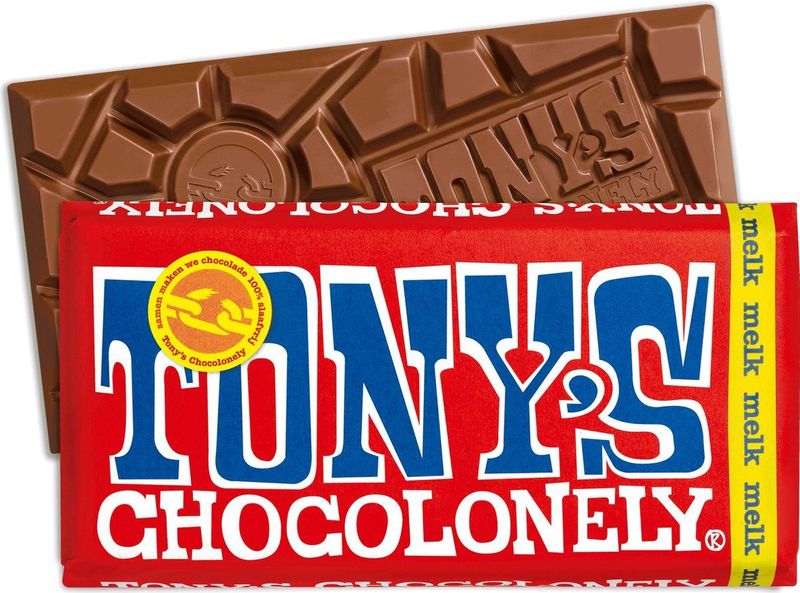 Tony's Chocolonely Melk Chocolade Reep - Melkchocolade Reep - 180 gram