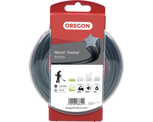 Trimmerlijn Nylium Starline Oregon 1,6 mm, 15 m