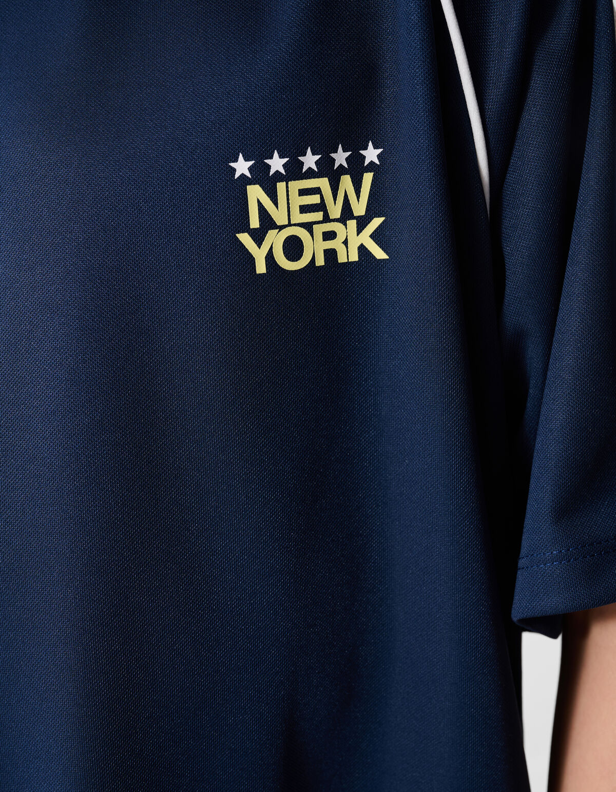 Sporty Tape T-shirt Donkerblauw