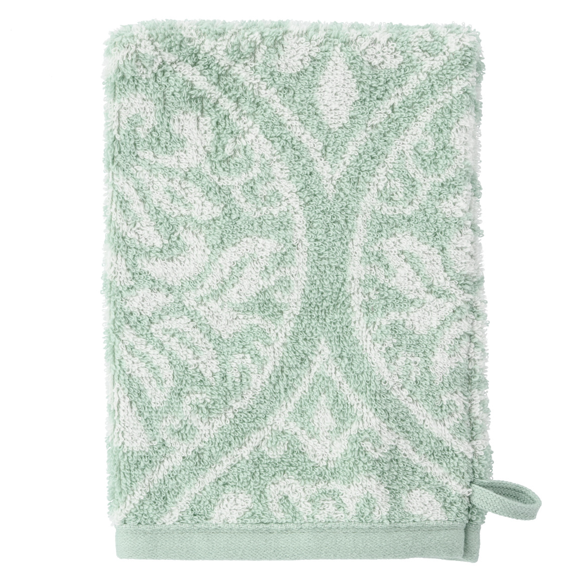 My Home Waschhandschuh mit orientalischem Muster mintgrün