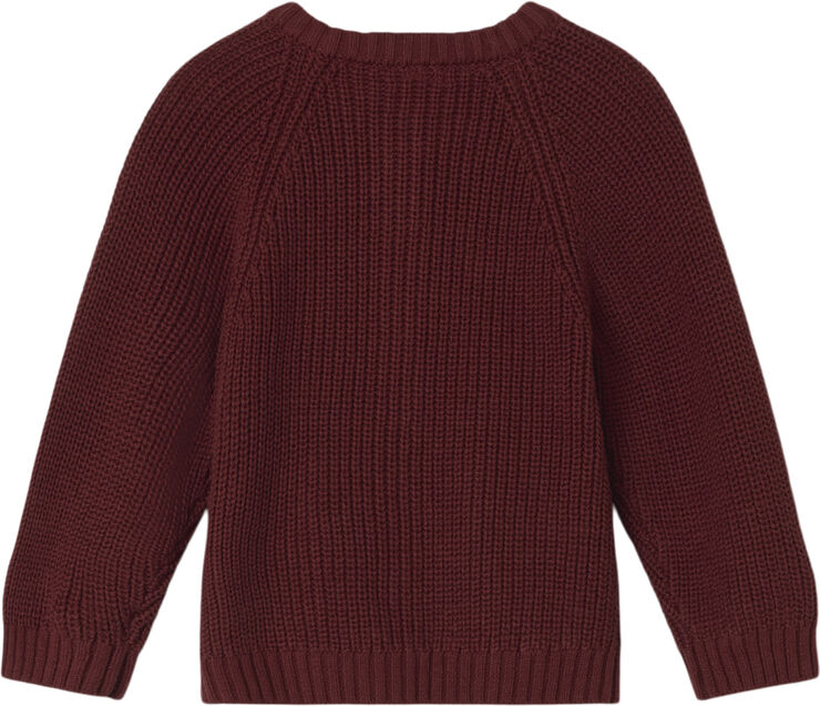 Lil' Atelier NMFEMLEN LIS LS KNIT CARD LIL Spiced apple