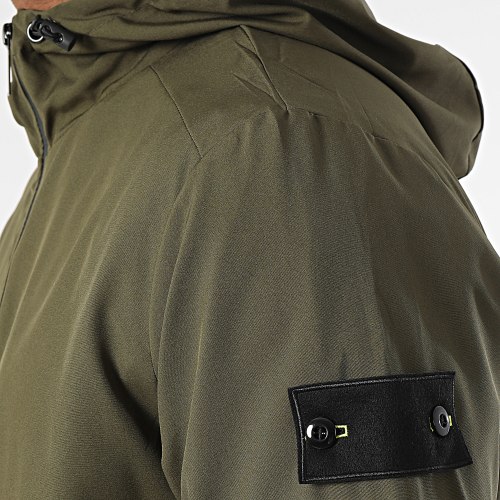 Ensemble Veste Zippée Et Pantalon Cargo Vert Kaki