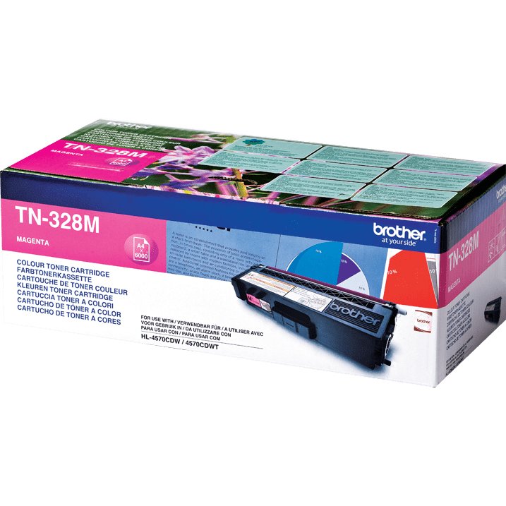 Brother TN-328M - Cartouche de toner originale – Magenta