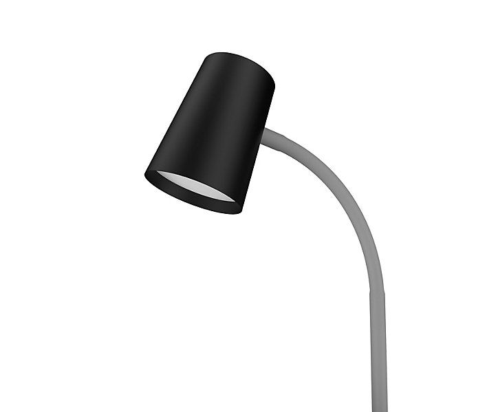 Lampe de bureau LED intégrée L.23 x l.13 x H.40 cm 7,8W 400lm noir dimmable