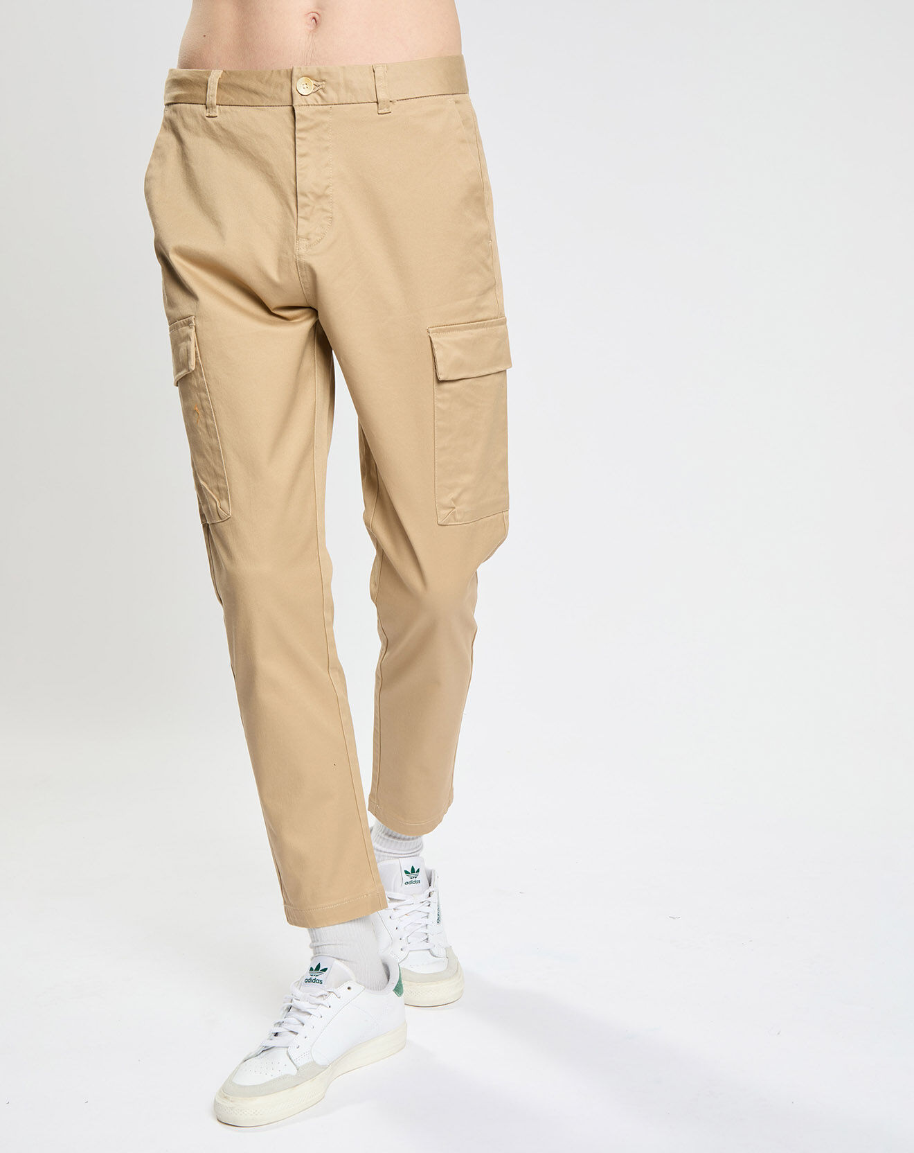 Scotch & Soda Pantalon cargo Regular Fit uni beige
