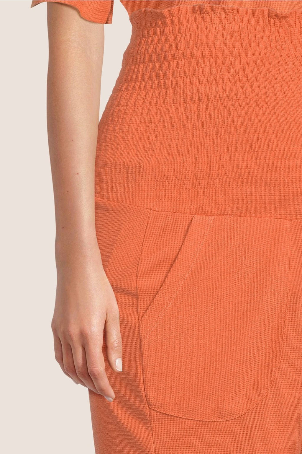 LOVE2WAIT regular fit short Siena oranje