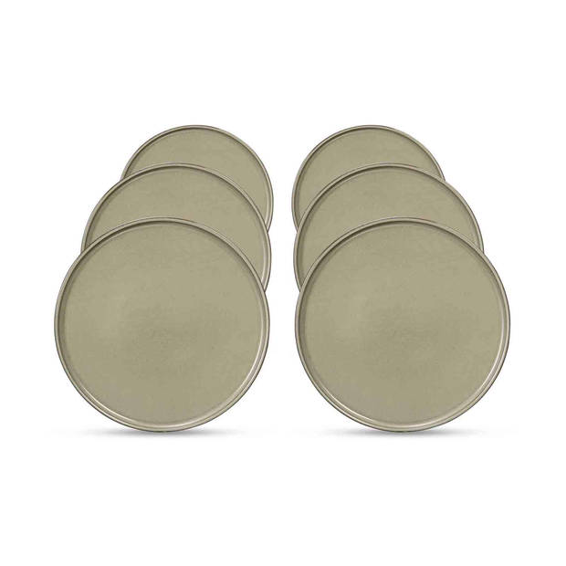 Blokker Dinerbord Vancouver - groen - Ø26,5cm - 6 stuks