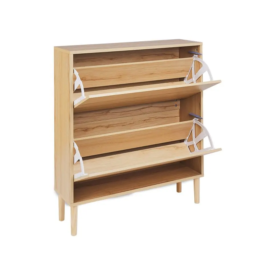 NORRIS - Schoenenkast - Lichthout - Spaanplaat