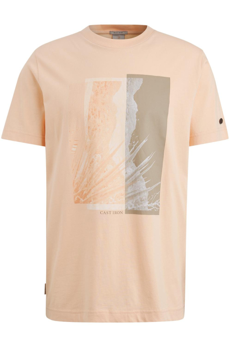 Cast Iron oranje heren t-shirt