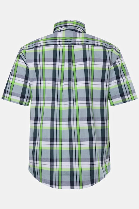 Karohemd, Halbarm, Buttondown-Kragen, Modern Fit, bis 8 XL