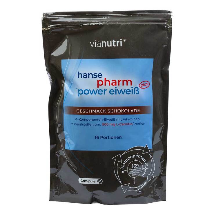 Power Eiweiss plus Protein Shake Pulver Schokolade, 500 g