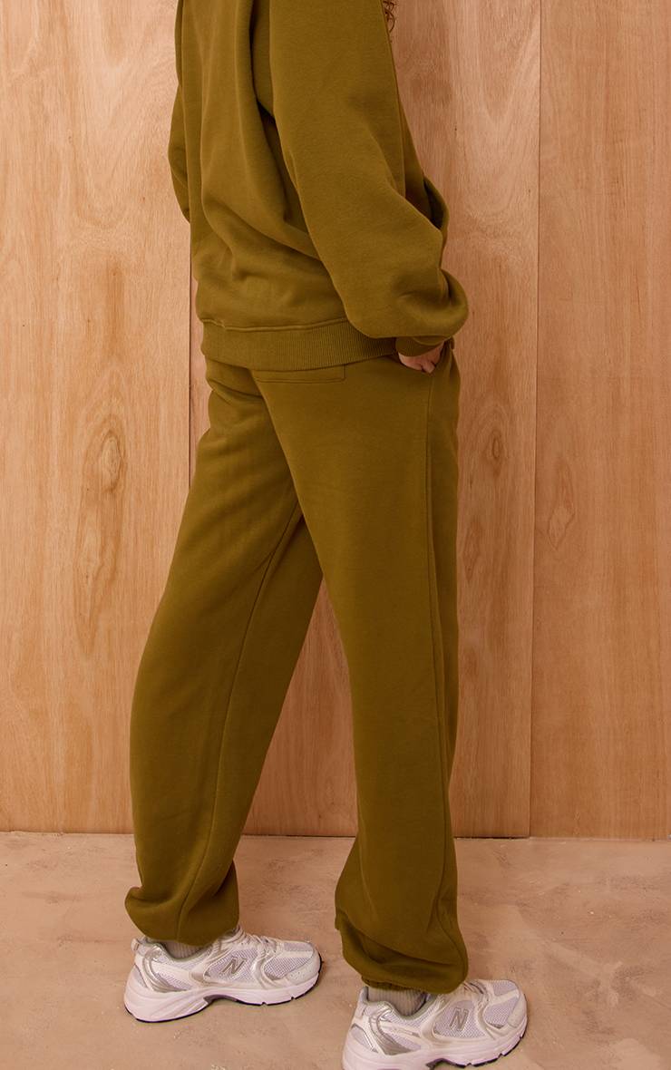 Vert Olive Pantalon De Jogging À Revers