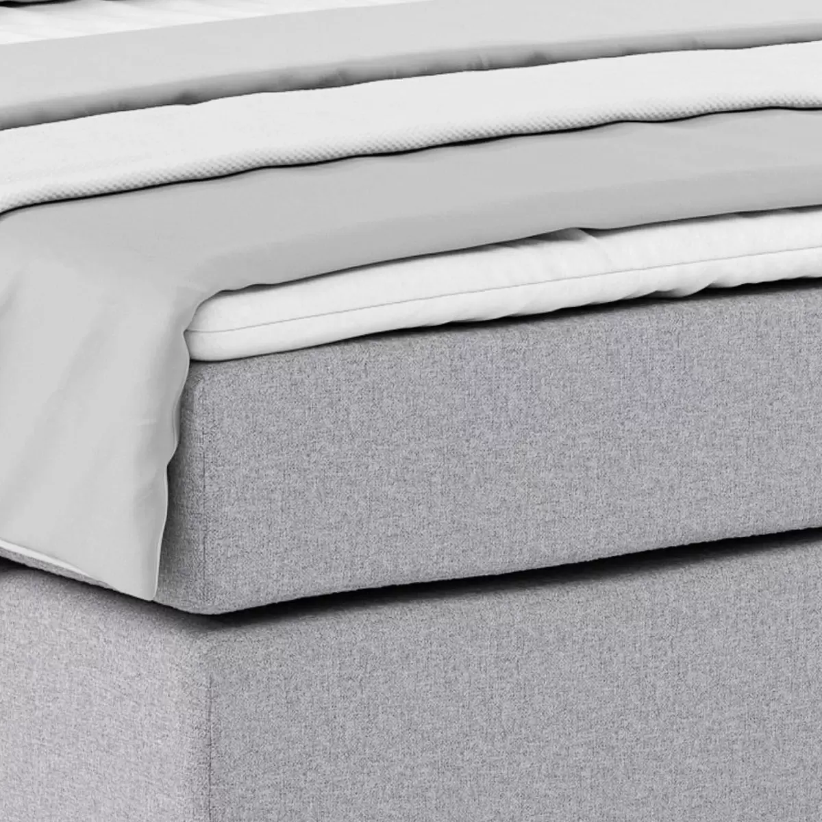 Boxspringbett Nero 140 x 200 Grau