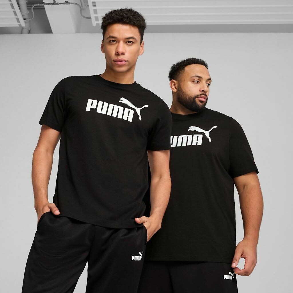 PUMA<br>Camiseta de manga curta com logotipo Essentiel grande