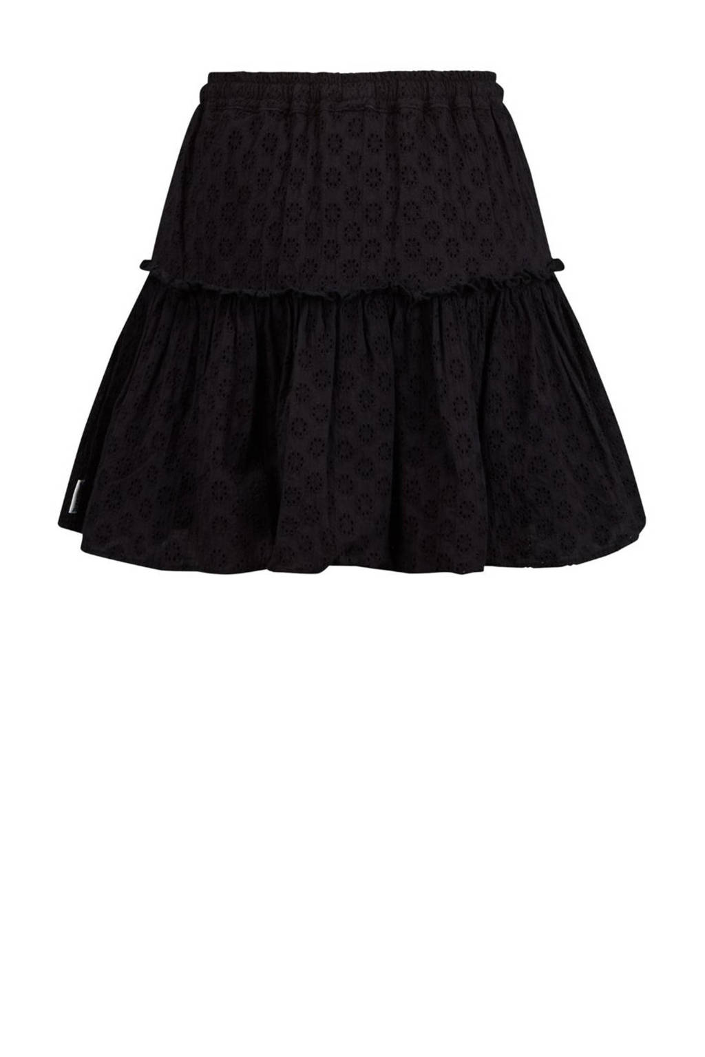 Retour Jeans rok Kiki met all over print en ruches zwart