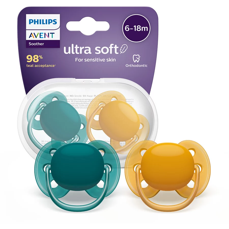 Philips Avent Schnuller ultra soft SCF09104 Neutral 6 - 18 Monate 4 Stück