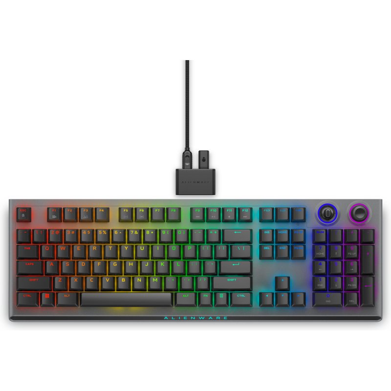 Alienware Tri-Mode AW920K clavier Gaming USB + RF Wireless + Bluetooth Gris